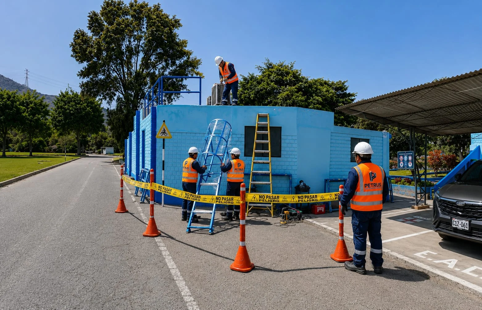 Estructura metálica industrial diseñada y fabricada por PETRUS Perú